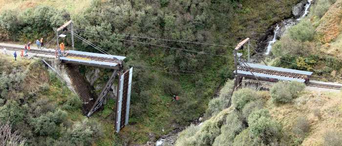 Abbau der Steffenbachbruecke am 5.10.2006 gegen 11:30 Uhr